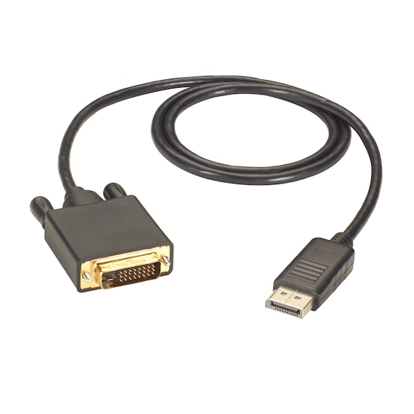 Black Box Displayport To Dvi Cable, Mm, 3-Ft. (0.9 EVNDPDVI-0003-MM